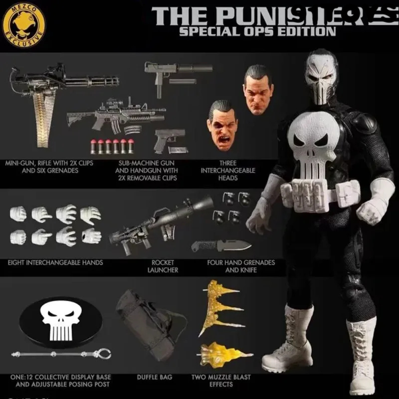 New Models The Punisher Delux Version BJD Joints Moveable Action Figure Models Toys