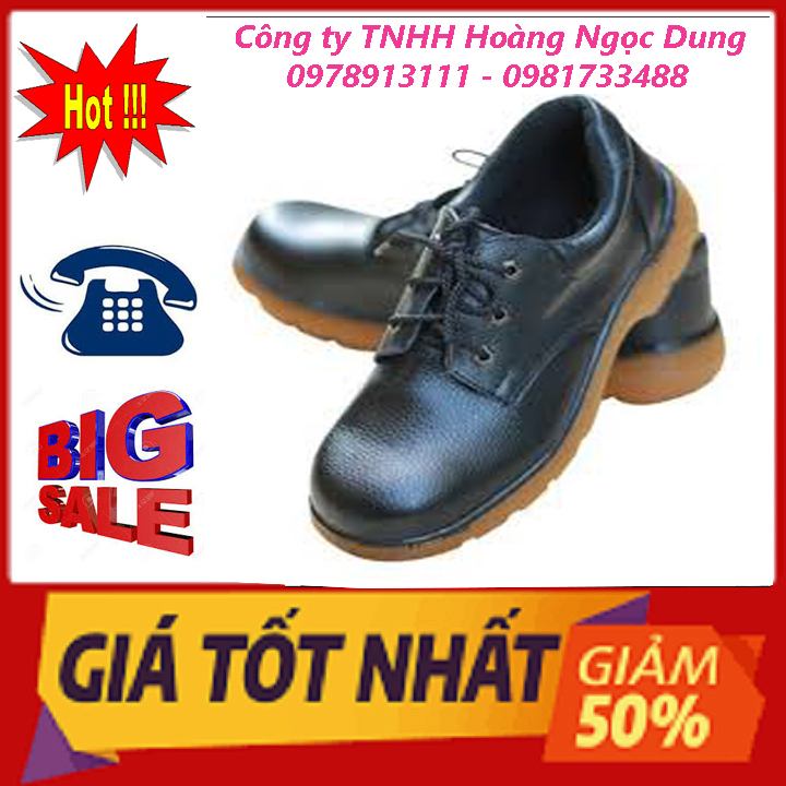 Siêu rẻ - Giày bảo hộ lao động công nhân đế kếp - Chống va đập. Giày bảo hộ lao động ABC - Đế kếp.