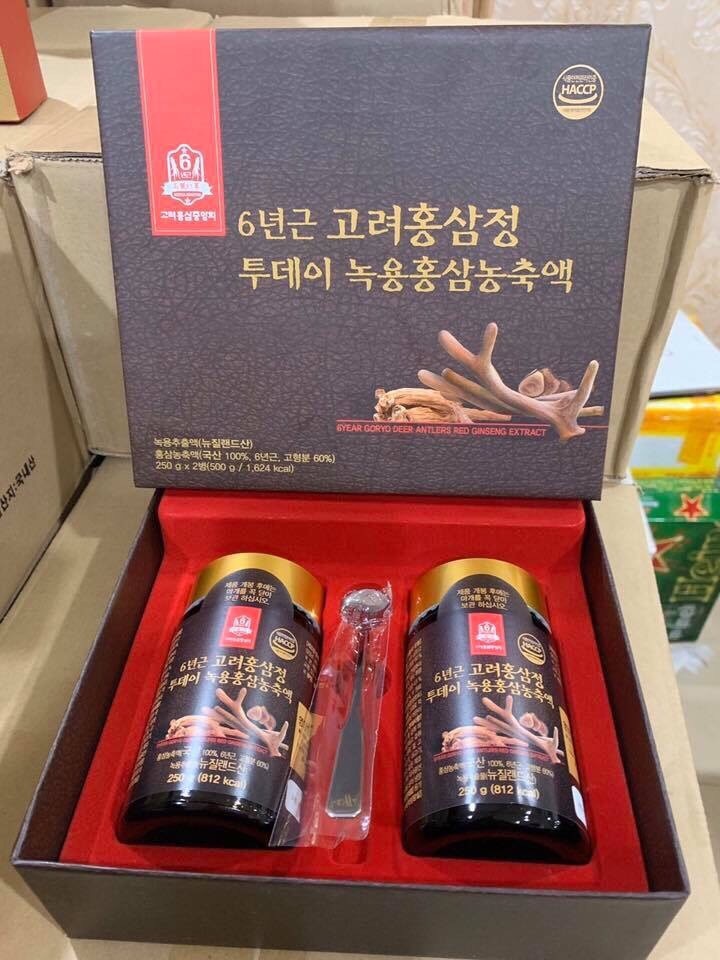 Cao Hồng Sâm Hàn Quốc, Hộp 2 Lọ X 250Gr Mẫu Mới 2020  - Chc2