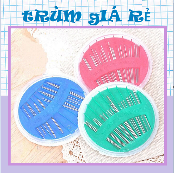 BỘ 24 KIM MAY VÁ - HỘP KIM CHỈ MAY ĐỒ TIỆN LỢI -  Sét 24 Cái/bộ Bộ Kim Khâu Tay Tiên Lơi