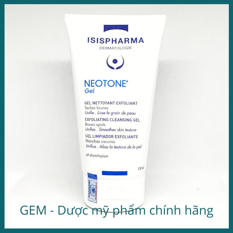 Sữa rửa mặt làm sáng da, giảm thâm nám Isis Pharma Neotone Gel