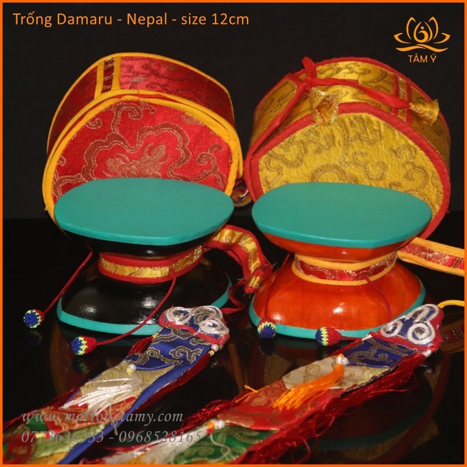 Trống Damaru Thủ Công Nepal