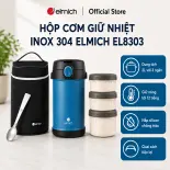 (Chỉ 20.08)Hộp cơm giữ nhiệt inox 304 Elmich EL8303 dung tích 2L