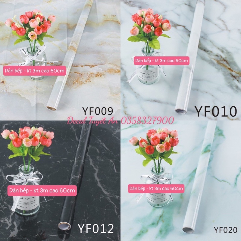 Giấy dán bếp tráng nhôm VÂN ĐÁ chống nước , chịu nhiệt. KT 3m *0,6m