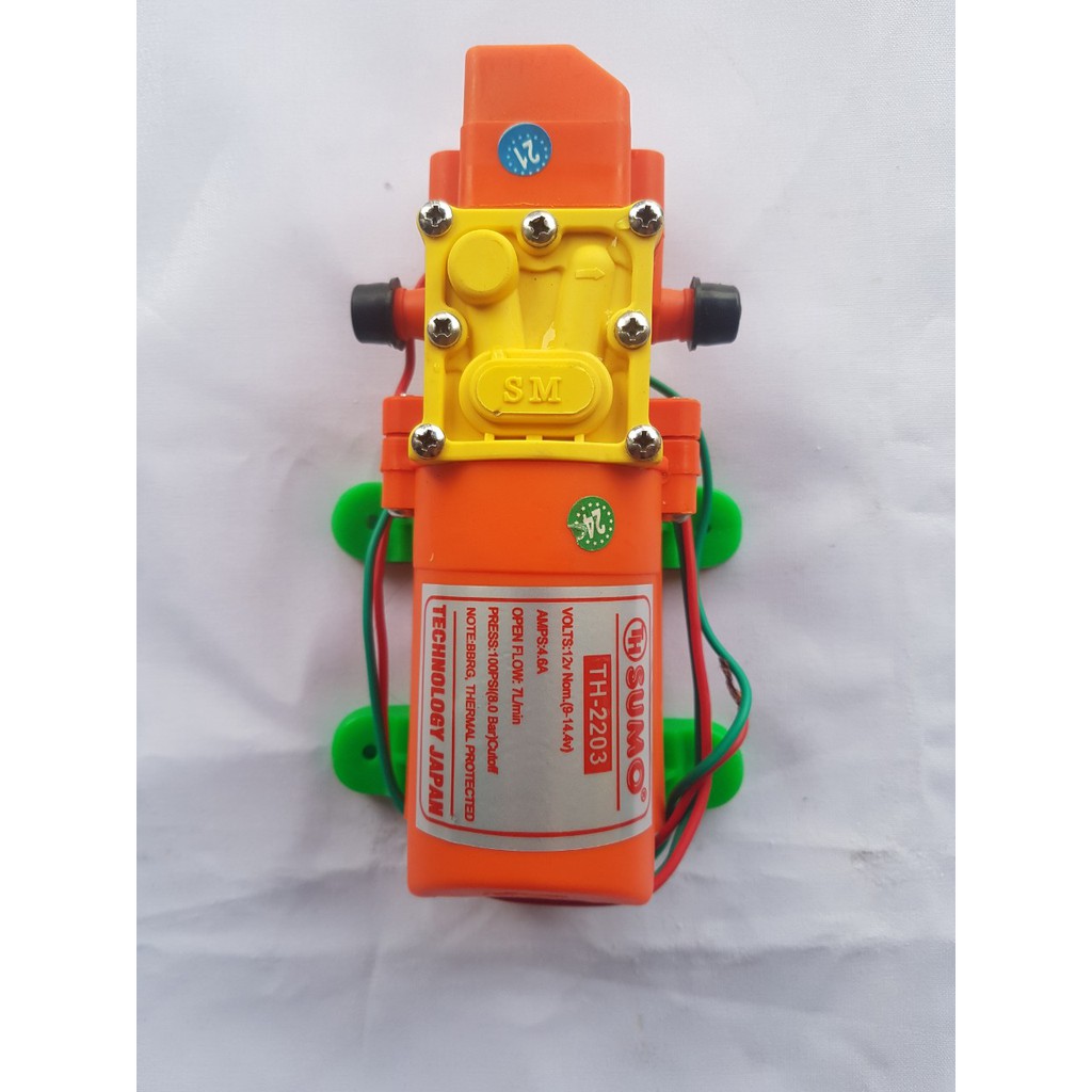 Bơm tăng áp mini 12V SUMO cam bơm tăng áp lực nước sử dụng phun sương, tưới cây...