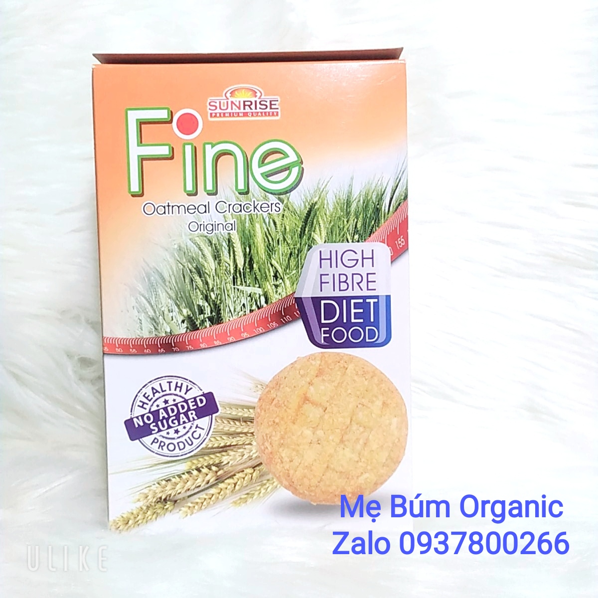 [HCM]Bánh Yến Mạch Ăn Kiêng FINE vị Nguyên Chất SUNRISE Malaysia - bánh ăn kiêng được yêu thích - dùng cho người tiểu đường ăn kiêng tập gym - Hộp 178g