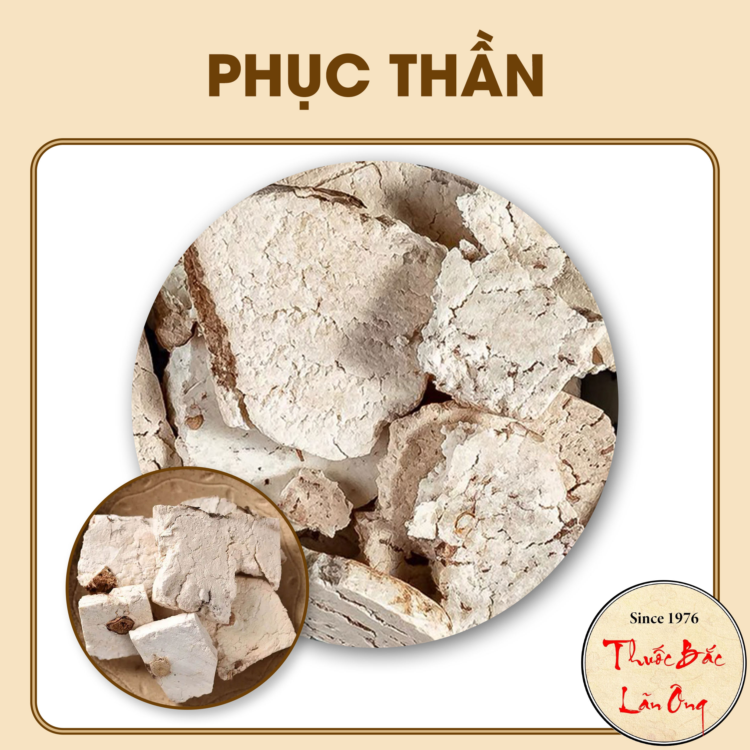 Phục thần nguyên chất 500g, hàng khô, thơm - Lãn Ông