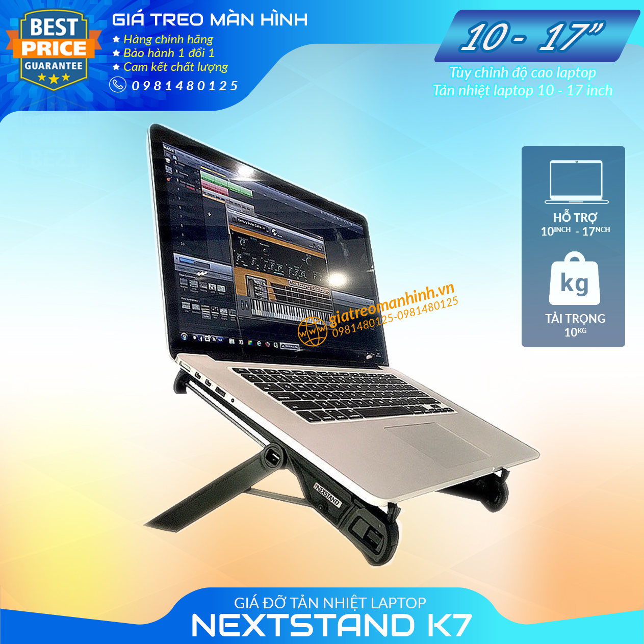 Giá đỡ laptop macbook, ipad nexstand k7 10-15.6 inch, tản nhiệt cho máy tính