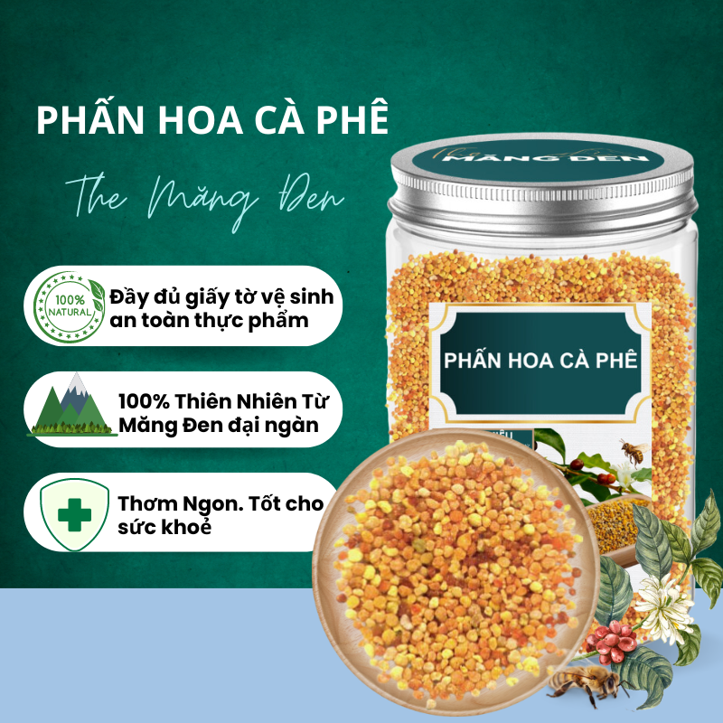 Phấn hoa mật ong hoa cà phê nguyên chất the măng đen 400g