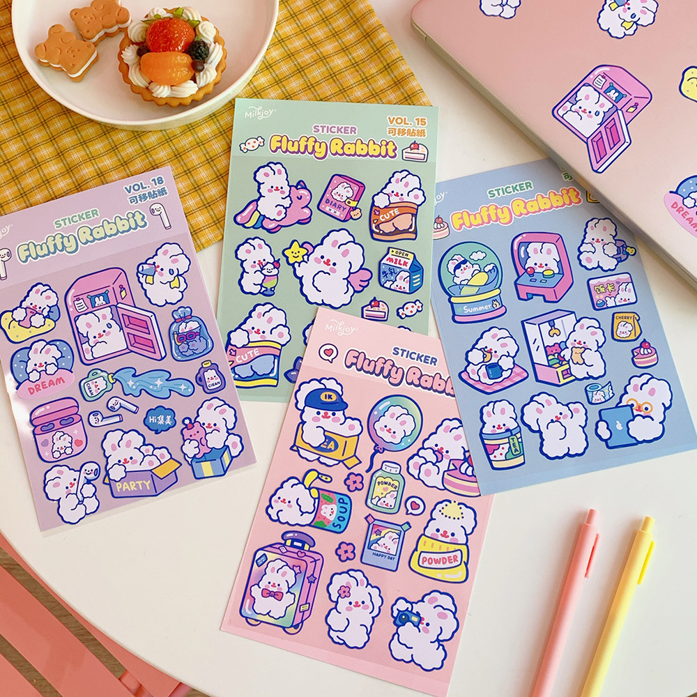 Set Sticker mẫu mới S49 màu tím mộng mơ