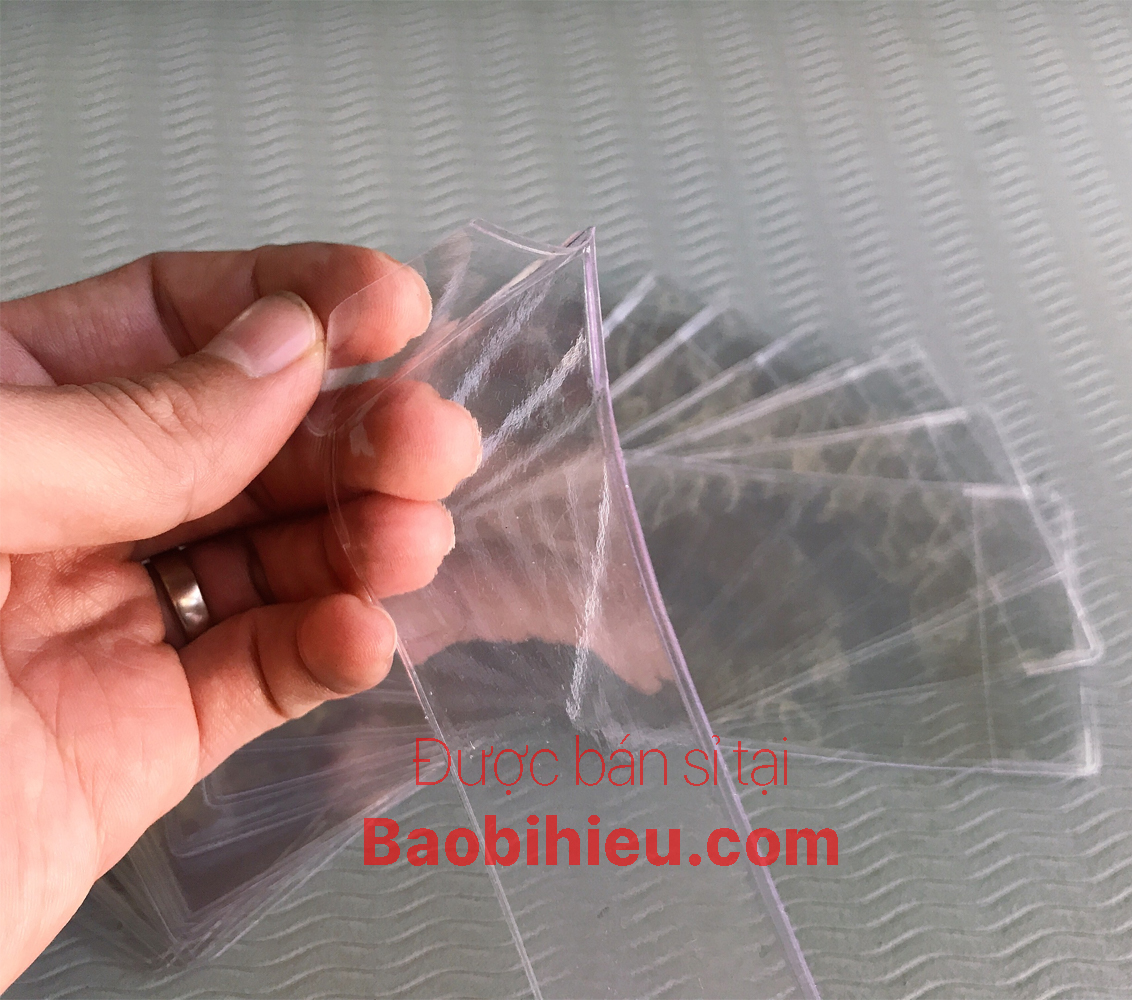 [CÓ NẮP] COMBO 20 Túi đựng CĂN CƯỚC CÔNG DÂN có nắp bằng nhựa dẻo, bằng lái xe PET thẻ ATM và các loại thẻ bằng kích thước 20B1811NAP