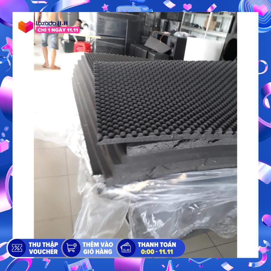 [PHỤ KIỆN LÀM LOA] mút quả trứng lót thùng loa và trang trí phòng  khổ 1m6×2m 1tam