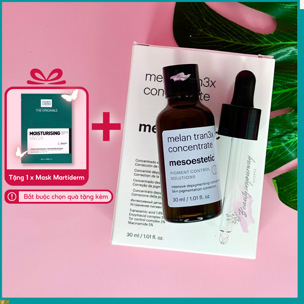 Serum Giảm Nám, Dưỡng Trắng Chuyên Sâu Mesoestetic Melan Tran3x Concentrate 30ml