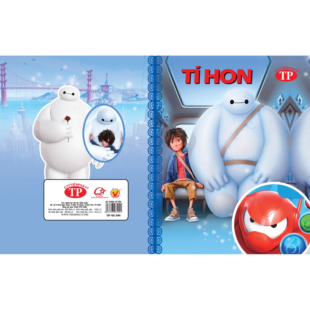 Tập Tiến Phát 96tr Tí Hon 4 ô ly 100gsm