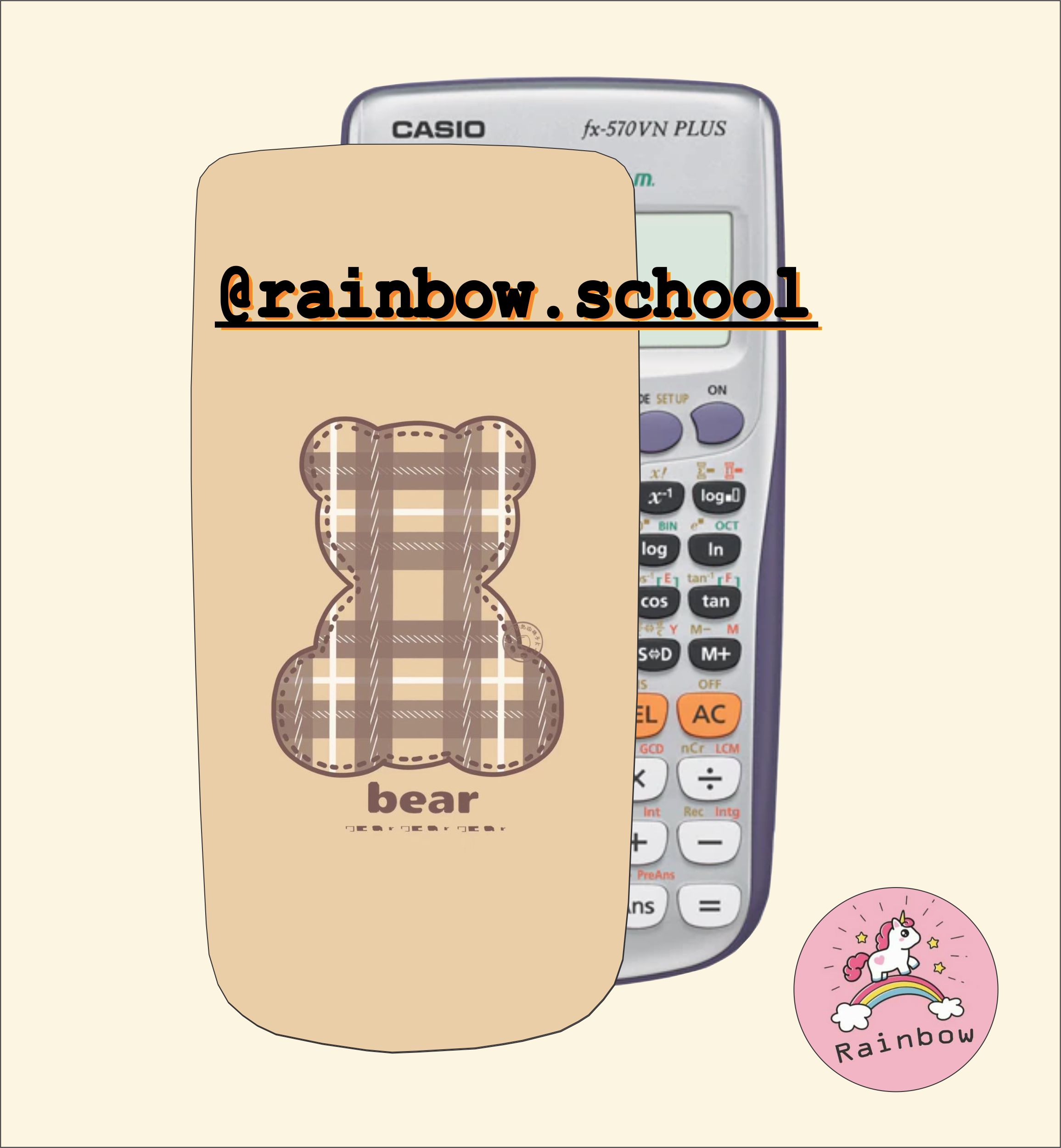 Miếng dán 570 decan trang trí máy tính casio fx 570 es vn ms plus in theo yêu cầu decal