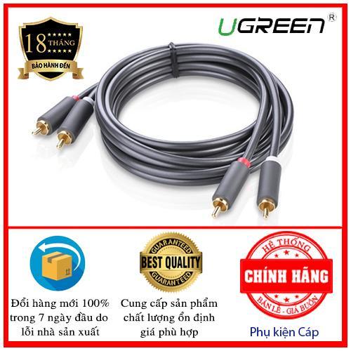 Dây cáp av 2 đầu hoa sen mạ vàng ugreen 10517 1.5m