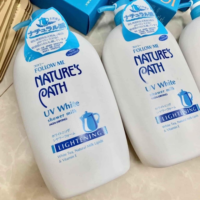 [HÀNG CAO CẤP] Sữa Tắm Trắng Da Follow Me Nature's Path UV White Hàng Nhậ.p Khẩu chai lớn 1000ml