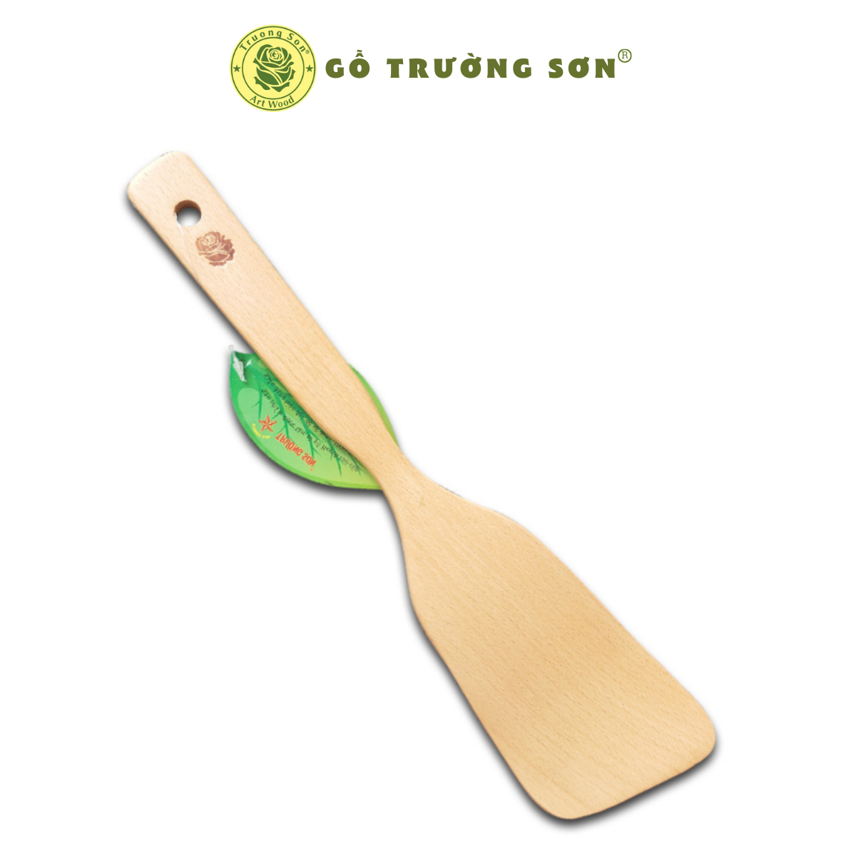 [HCM] Sạn Xới Cơm/Chiên Xào  - Vá Sạn Gỗ Beech 03 Xéo    - Đồ Gỗ Nhà Bếp Thương Hiệu Trường Sơn