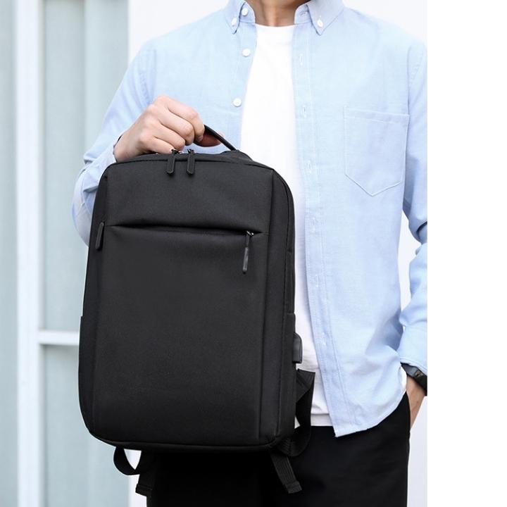 Balo nam vải Canvas Hàn Quốc chống nước, tích hợp cổng sạc USB thông minh TC97