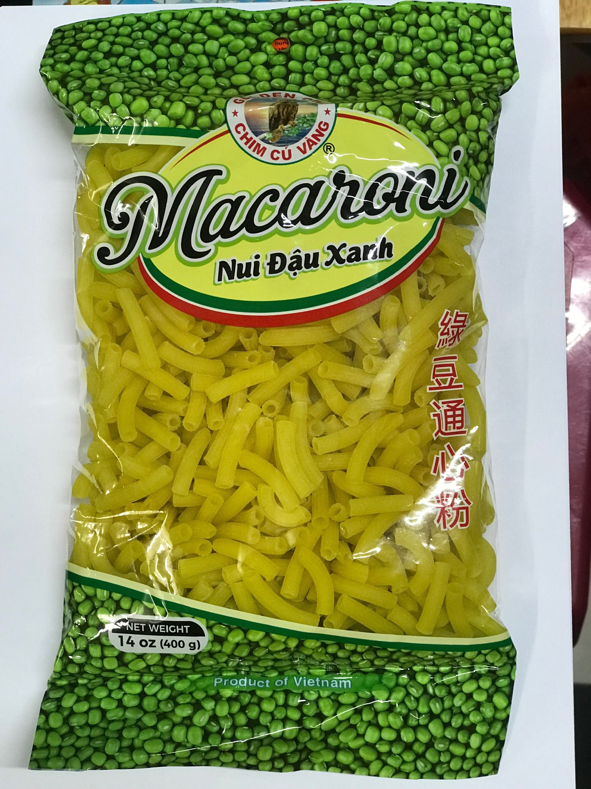 Nui đậu xanh Macaroni - Hàng Việt Nam xuất khẩu
