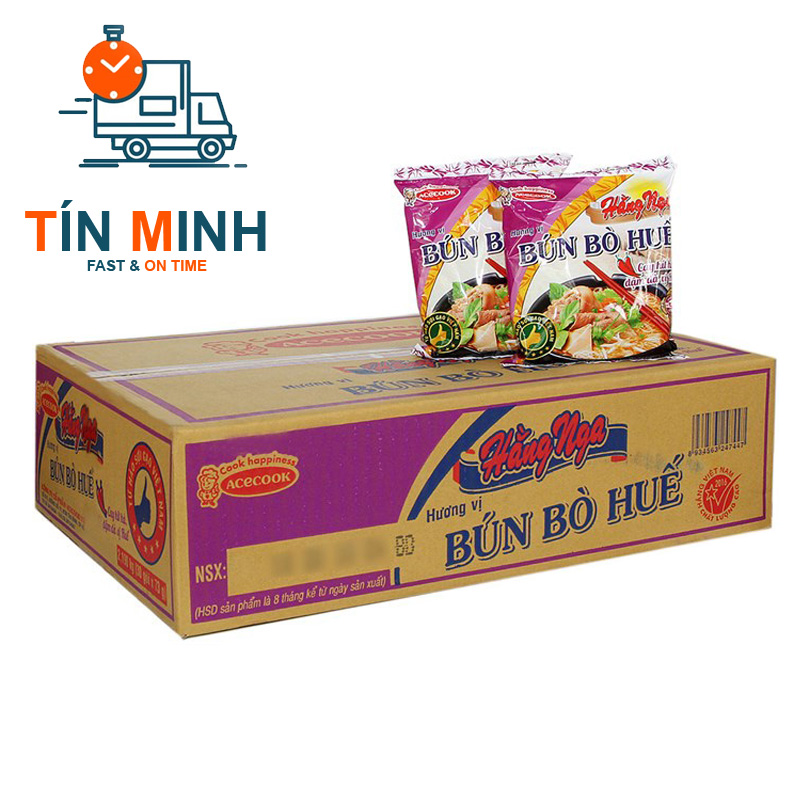Bún bò huế hằng nga thùng 30 gói 73g - cty tm