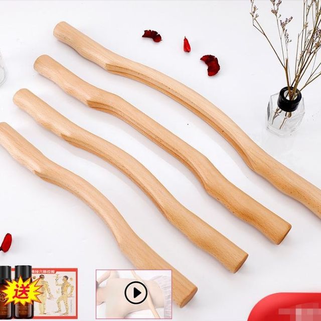 gậy massage cây massage toàn thân gậy gỗ LIỄU KHUYNH THÀNH bộ 4 chiếc giá số lượng lớn