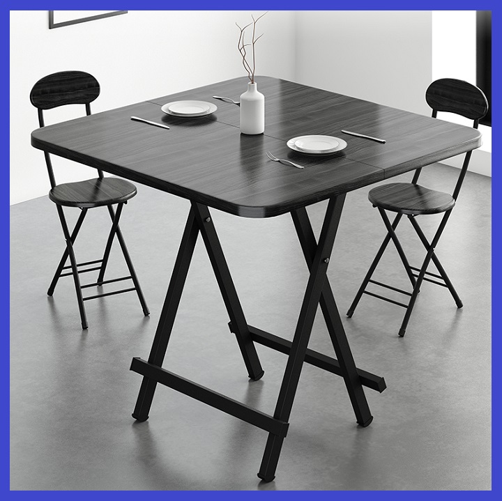 Bàn ăn - bàn ăn gấp gọn phủ melamine chống thấm - bàn ăn xếp gọn cao cấp khung thép chống gỉ đa năng, bàn ăn xếp gọn tiện lợi