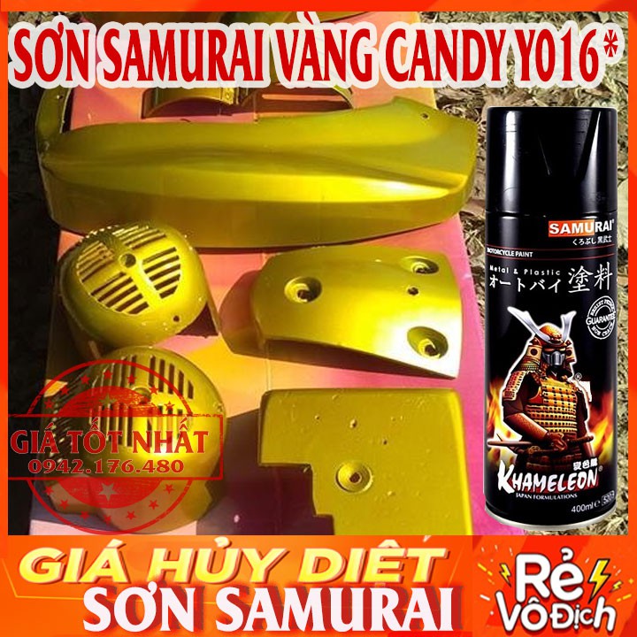 SƠN SAMURAI MÀU VÀNG CANDY Y016