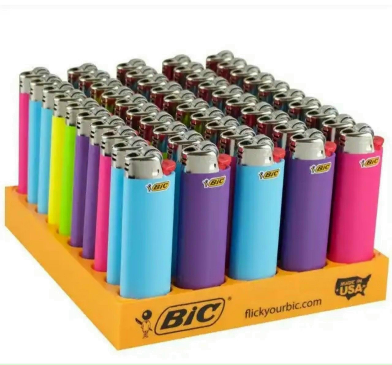 [ 5 CÁI ] Bật Lửa Đá BiC Pháp J6 - Size Lớn - Hộp Quẹt Bic Mẫu Mới Có Viên Bi Bơm Bên Dưới
