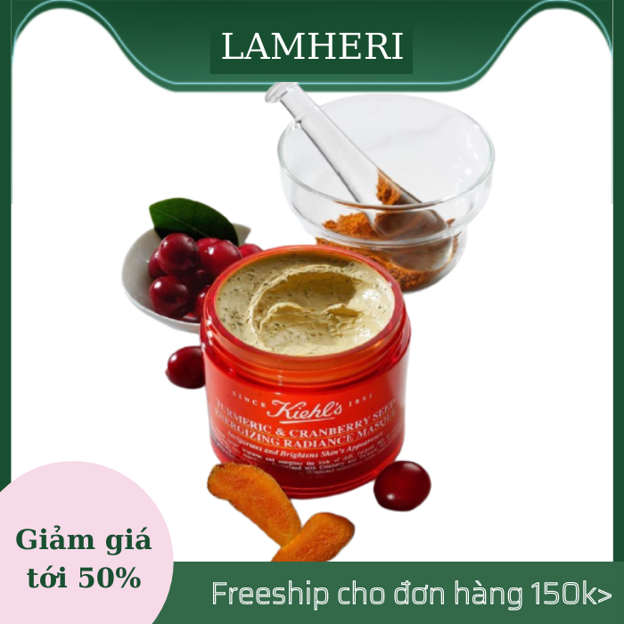 Mặt Nạ Nghệ Việt Quất Tumeric & Cranberry Seed Energizing Radiance Masque Kiehl's Mini Size 14ml