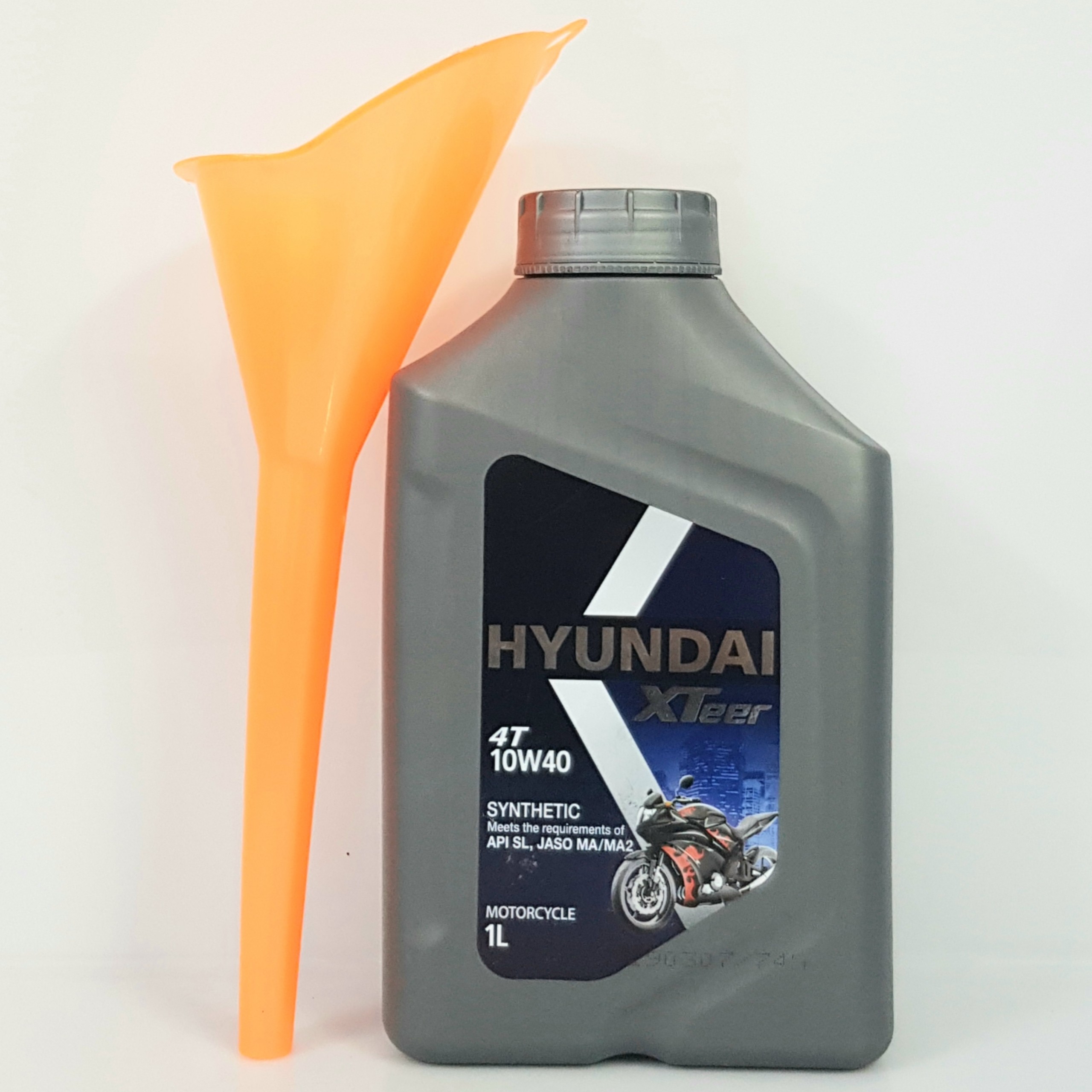 [HCM][Tặng phễu] Nhớt dùng cho xe máy cao cấp Hyundai Xteer 4T 10W40 1L