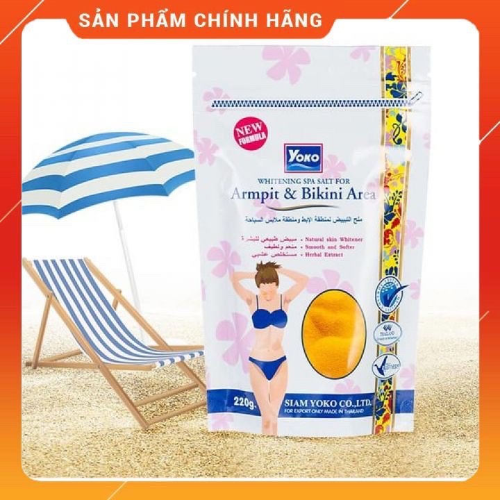 Muối tắm Yoko ngừa thâm dưỡng trắng vùng nách và bikini Thái Lan