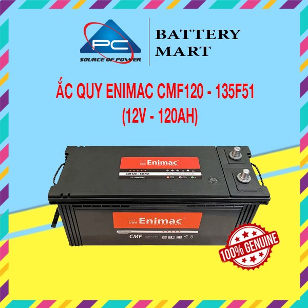 Enimac Cmf120 - 135F51 Battery (12V-120Ah) Giá 4,082,927 Đồng*Miễn phí vận chuyển