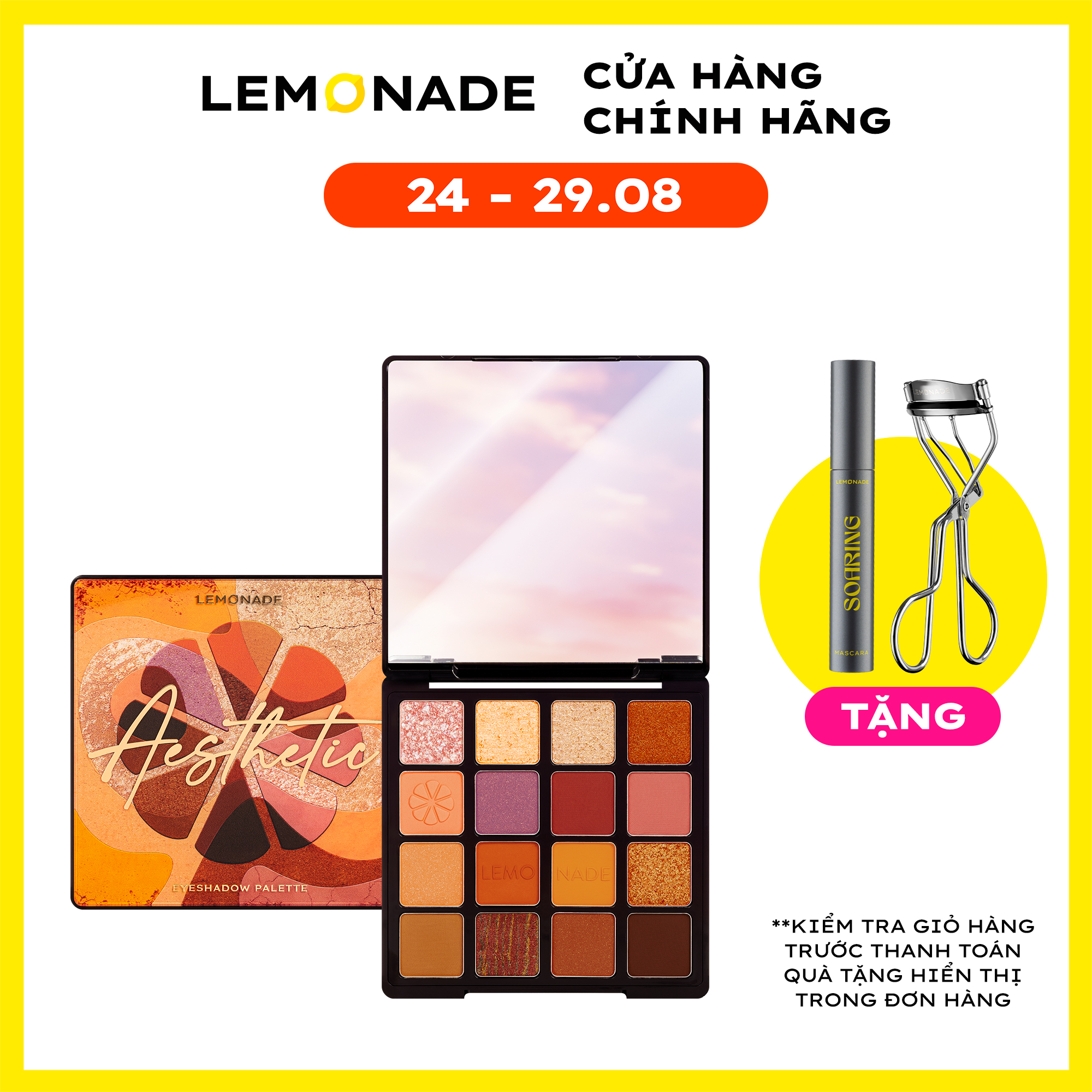 Bảng phấn mắt Lemonade Aesthetic Eyeshadow Palette 20.8g