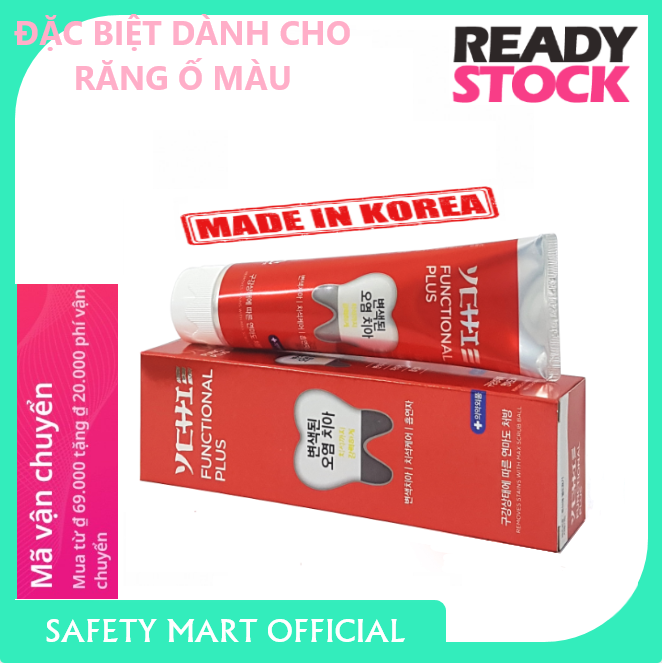 Kem đánh răng hàn quốc ychie functional plus ngừa sâu răng ố màu