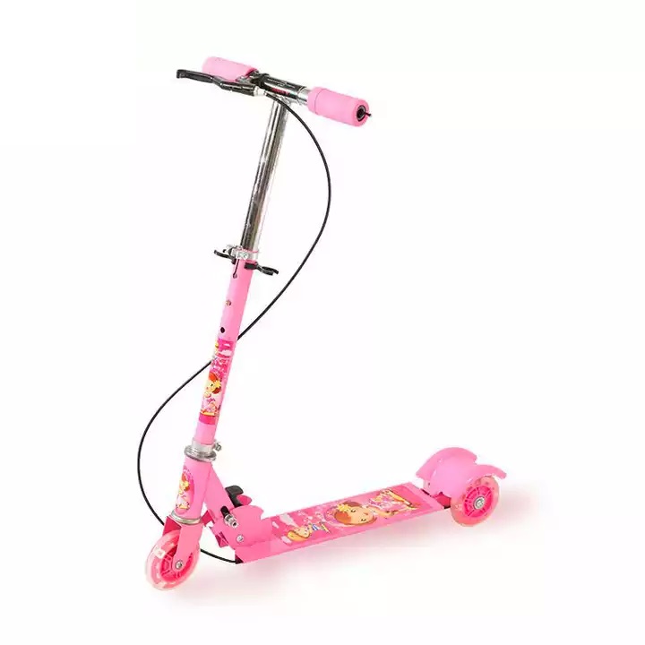 Xe Scooter Có Phanh Tay Siêu Cool 3 Bánh Xe Đèn Led Bắt Mắt Khung Xe Cực Chắc Chắn Cho Bé Thoải Mái Vận Động - Vui Đùa - Độ Bền Cao