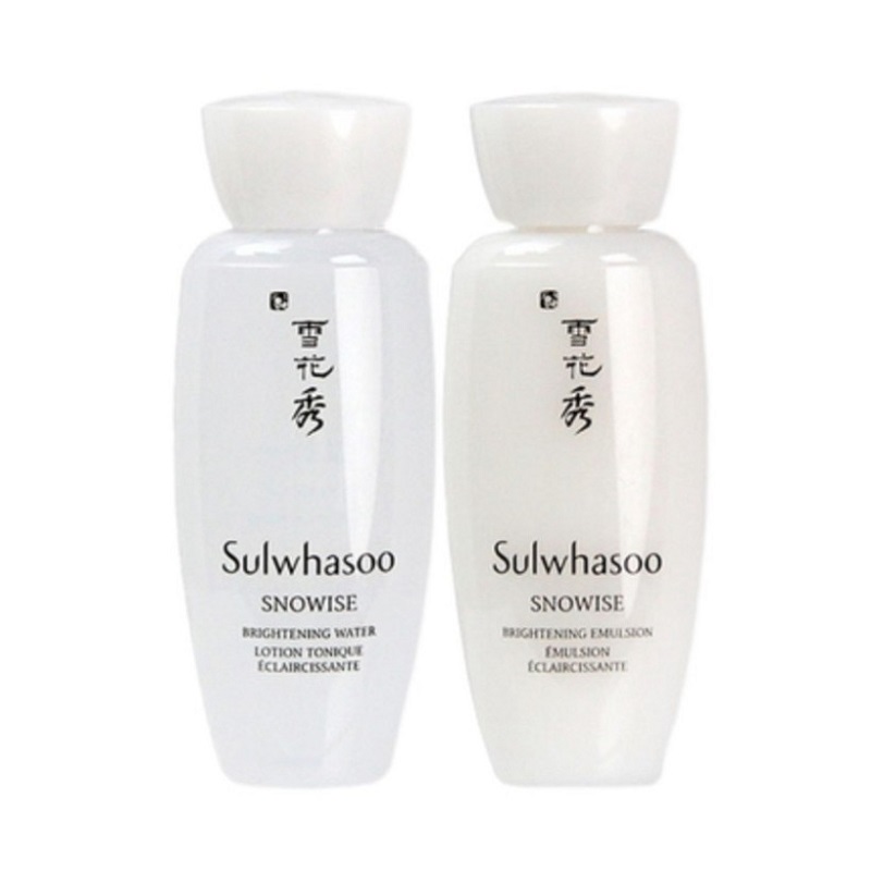 Bộ combo dưỡng da 30ml sulwhasoo toner và sữa dưỡng trắng căng bóng snowise sw01 neity