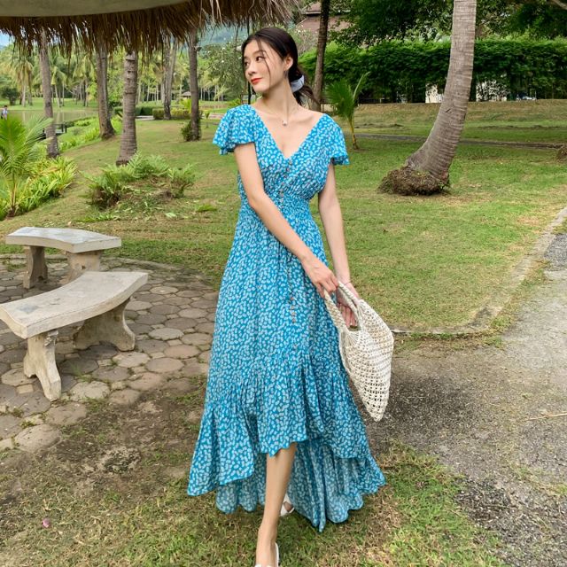 Maxi đi biển hở lưng