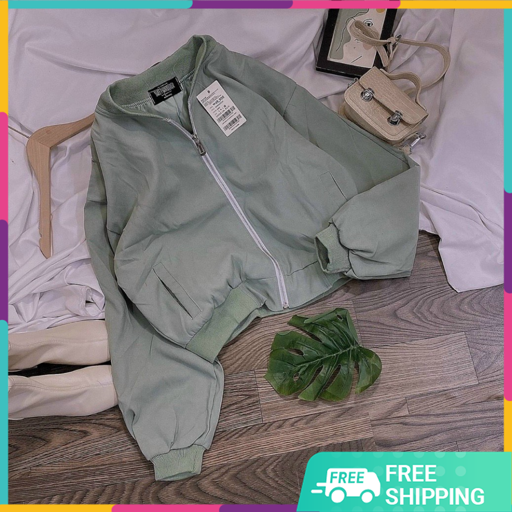 Áo khoác da lộn 2 lớp kiểu bomber , lớp lót cùng màu , chất vải da lộn cao cấp. tp