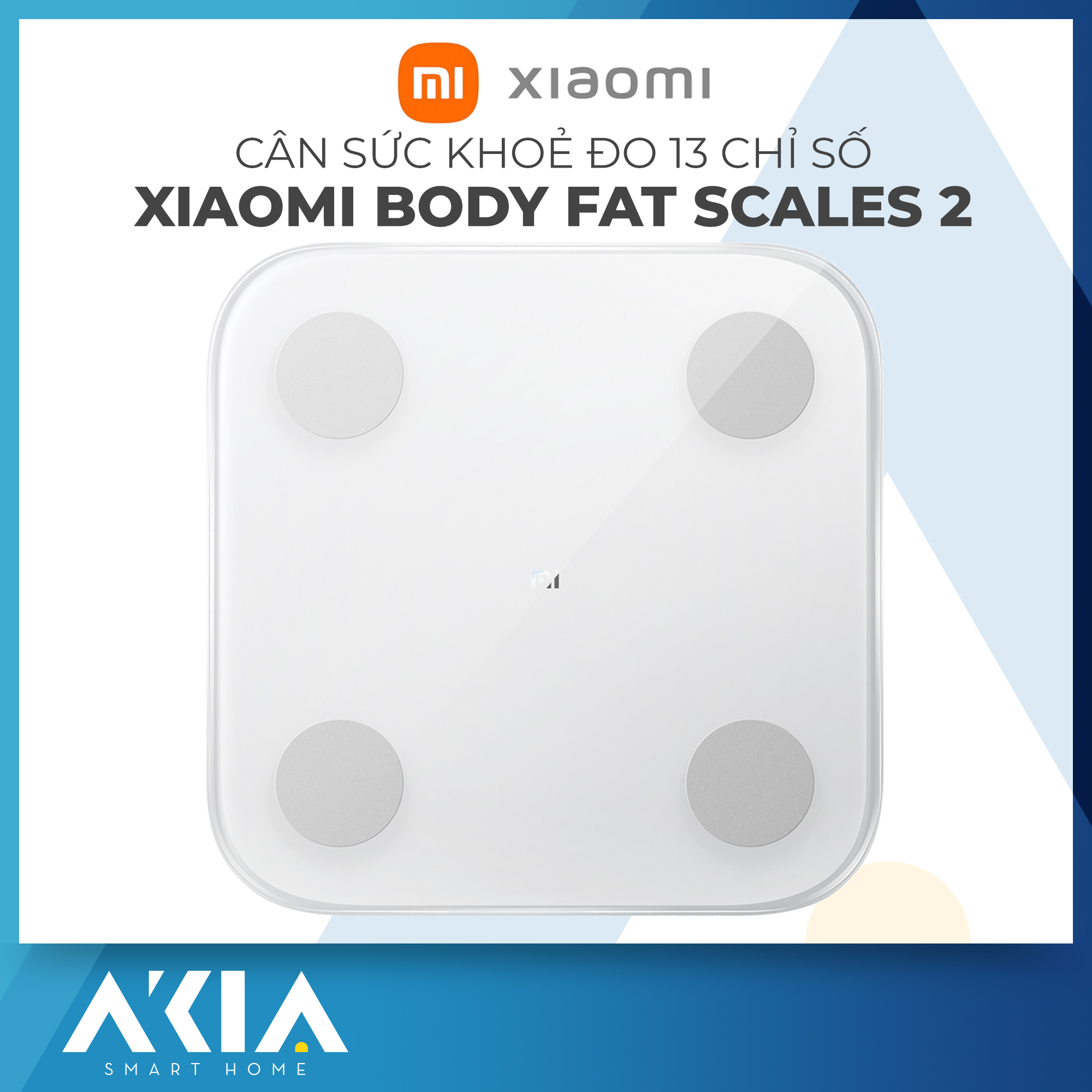 Cân sức khỏe điện tử Xiaomi Smart Scales 2/ Body Fat Scale 2 - Cân xiaomi kết nối app Zepp Life, Đo 13 chỉ số cơ thể, Đưa ra gợi ý cân nặng và sức khoẻ