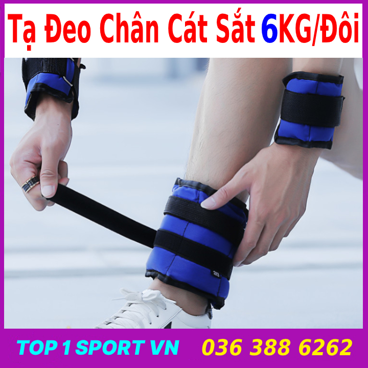 Tạ chì đeo chân 6kg/đôi = 3kg/bên - Phiên bản tạ chân rẻ nhât hiện nay - Dành cho gymer, tập cùng xà đơn, tập vật lý trị liệu chân sau chấn lương