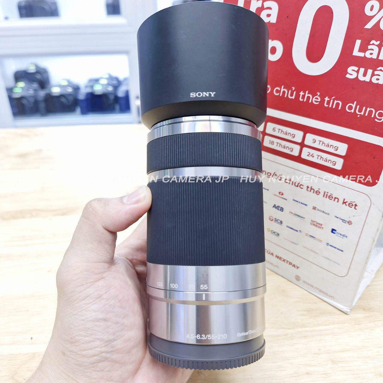 Ống kính sony 55 210 oss f4.5-6.3 , sony sel55210 cho máy ảnh sony nex 3 series . nex 5 series , nex 6 , nex 7 , a6000 a6100 a6300 6400 6500 6600