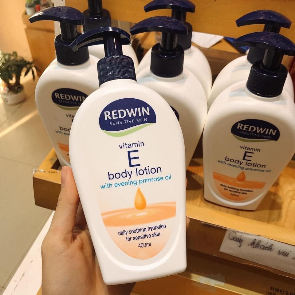 Sữa dưỡng thể redwin body lotion with vitamin e 400ml chuẩn úc