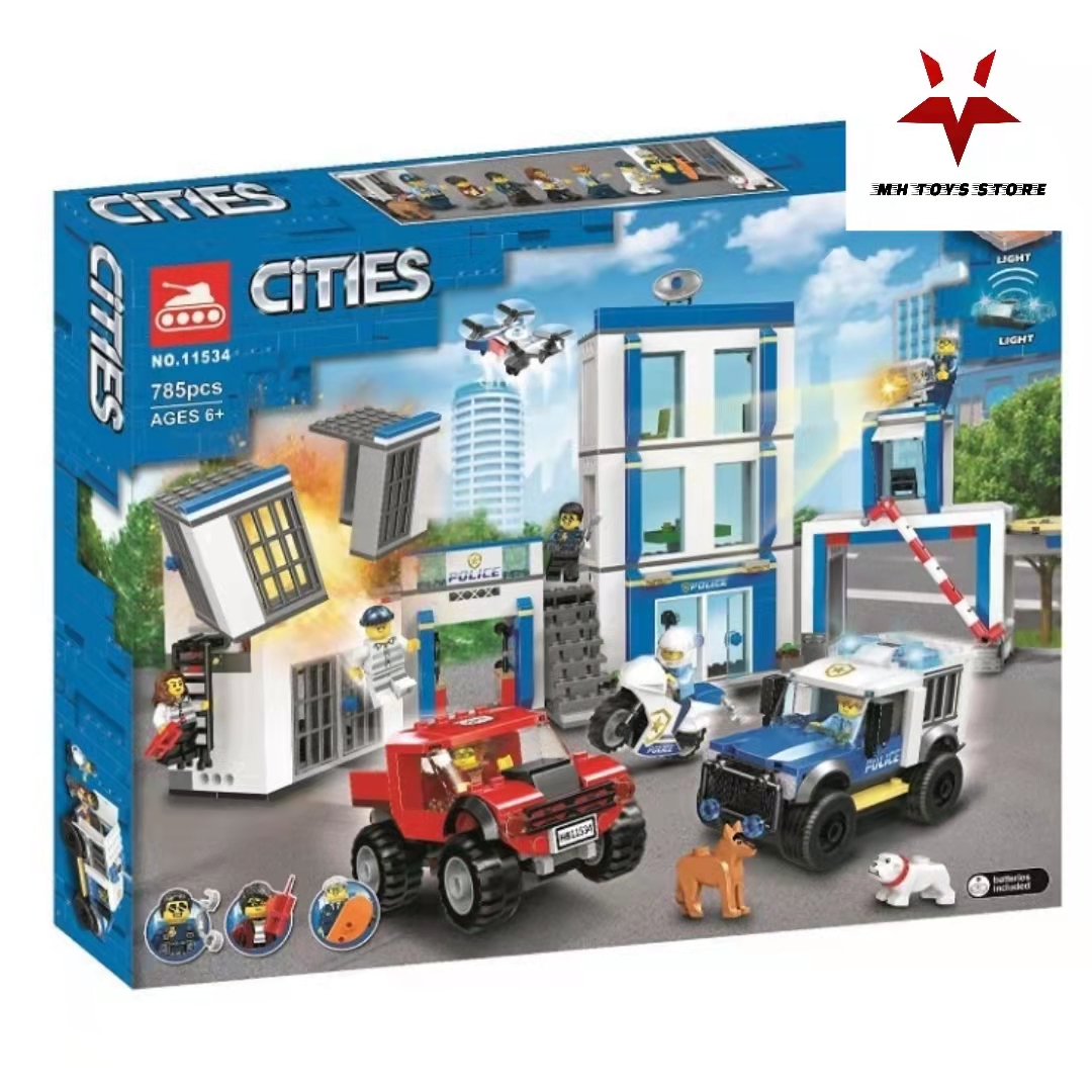 đồ chơi xếp hình lắp ráp cities 11534 - 785 chi tiết - bộ sư tập đặc cảnh truy đuổi tội phạm