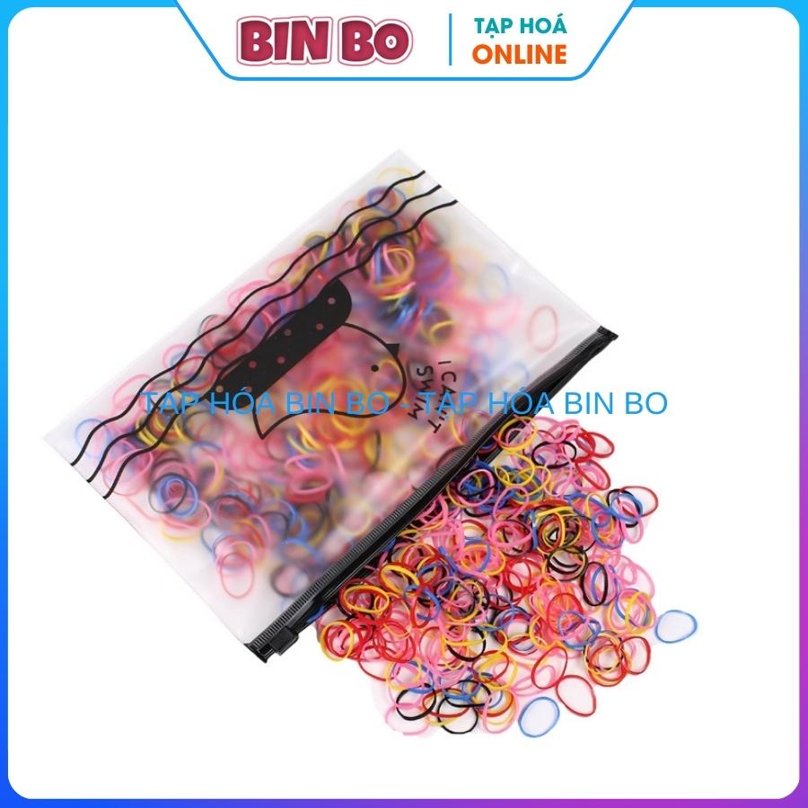 Túi 1000 dây thun buộc tóc nhiều màu thời trang cho bé gái