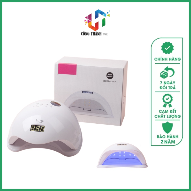Máy làm Nail-Máy Sấy Gel Móng Tay SUN 5 Chính Hãng 48W UV-LED - 48W UV/LED