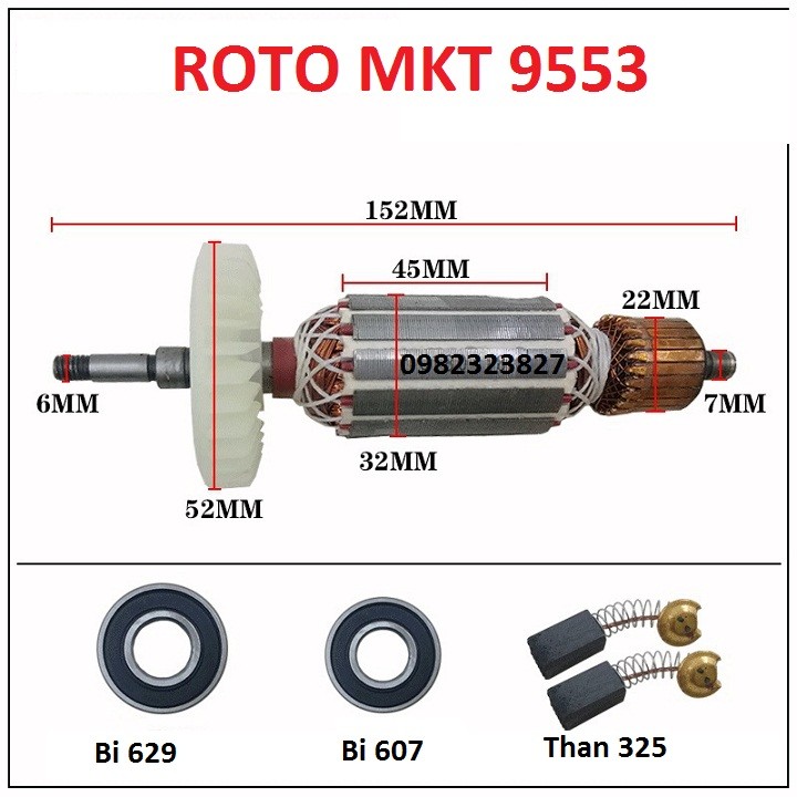 Roto 9553 rô to máy mài dây đồng