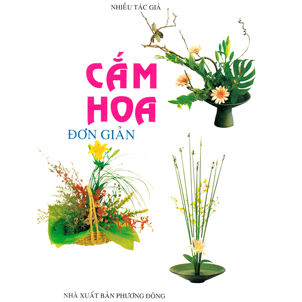 Sách - cắm hoa đơn giản