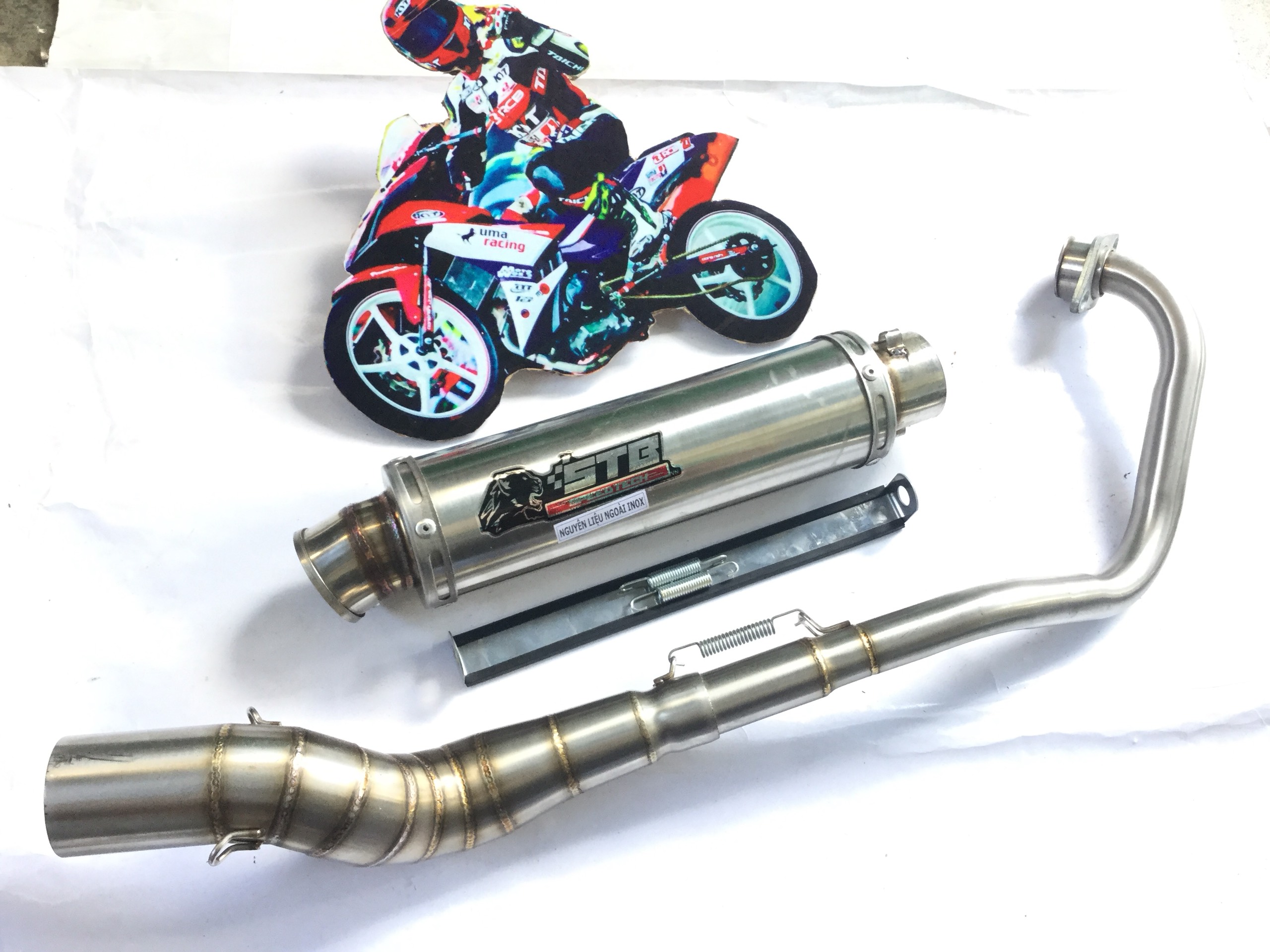 Pô STB Cổ Xịn 2 Khúc 304 - Lắp Exciter 150 .......,,.,.