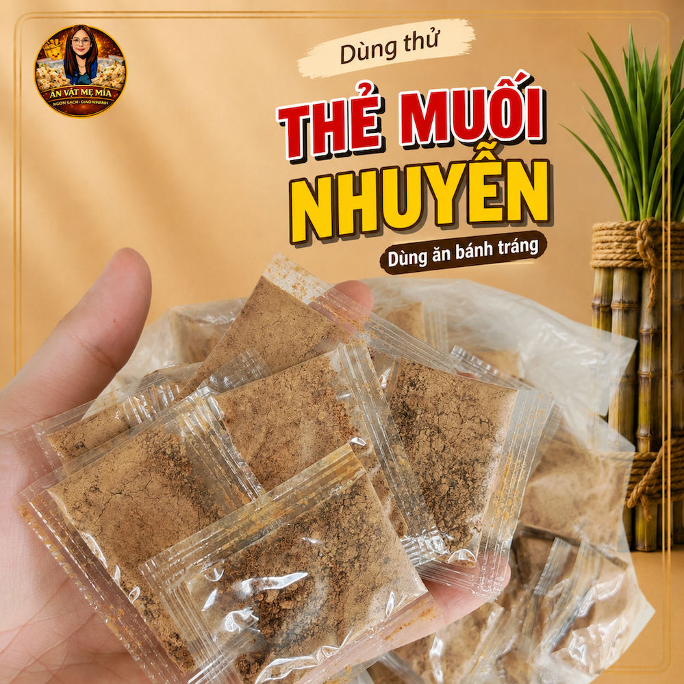 Thẻ Muối Nhuyễn Mẹ Mía Ớt Rim Ăn Kèm Bánh Tráng Trộn Bánh Tráng Phơi Sương Đặc Sản Tây Ninh